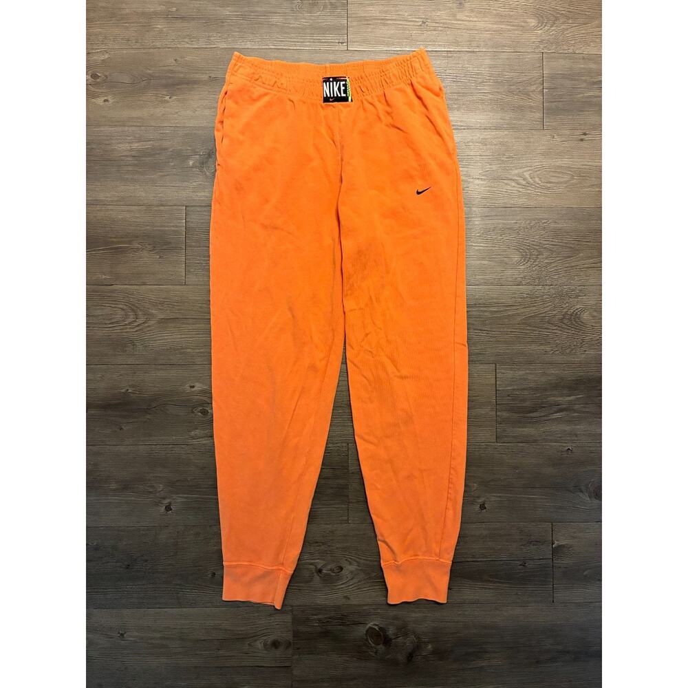 Nike Jogger Pants Womens M Washed Orange Just Do It Retro Athletic Sportswear